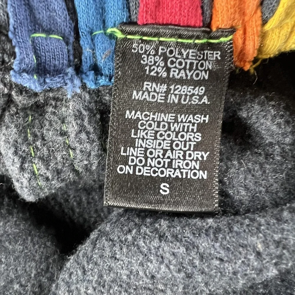 Aviator Nation Sweatpants Womens Small Gray Rainbow Stripe Fleece‎ Jogger Pants